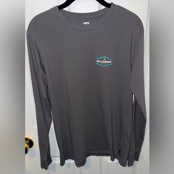 Billabong Men's Gray Long Sleeve Tee size Medium - Picture 1 of 4